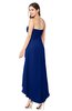 ColsBM Emilee Sodalite Blue Sexy A-line Sleeveless Half Backless Asymmetric Plus Size Bridesmaid Dresses