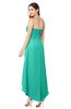 ColsBM Emilee Viridian Green Sexy A-line Sleeveless Half Backless Asymmetric Plus Size Bridesmaid Dresses