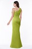 ColsBM Lisa Green Oasis Sexy Fit-n-Flare Sleeveless Half Backless Chiffon Flower Plus Size Bridesmaid Dresses