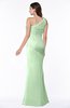 ColsBM Lisa Light Green Sexy Fit-n-Flare Sleeveless Half Backless Chiffon Flower Plus Size Bridesmaid Dresses