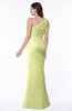 ColsBM Lisa Lime Green Sexy Fit-n-Flare Sleeveless Half Backless Chiffon Flower Plus Size Bridesmaid Dresses