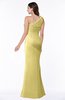 ColsBM Lisa Misted Yellow Sexy Fit-n-Flare Sleeveless Half Backless Chiffon Flower Plus Size Bridesmaid Dresses