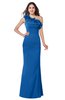 ColsBM Lisa Royal Blue Sexy Fit-n-Flare Sleeveless Half Backless Chiffon Flower Plus Size Bridesmaid Dresses