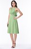 ColsBM Angelica Gleam Classic Lace up Chiffon Knee Length Beaded Plus Size Bridesmaid Dresses