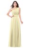 ColsBM Noemi Anise Flower Elegant A-line One Shoulder Sleeveless Floor Length Pleated Plus Size Bridesmaid Dresses