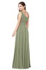 ColsBM Noemi Bog Elegant A-line One Shoulder Sleeveless Floor Length Pleated Plus Size Bridesmaid Dresses