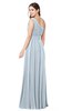 ColsBM Noemi Illusion Blue Elegant A-line One Shoulder Sleeveless Floor Length Pleated Plus Size Bridesmaid Dresses