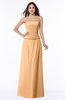 ColsBM Analia Apricot Elegant A-line Sleeveless Zip up Floor Length Plus Size Bridesmaid Dresses
