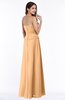 ColsBM Analia Apricot Elegant A-line Sleeveless Zip up Floor Length Plus Size Bridesmaid Dresses