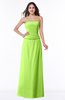 ColsBM Analia Bright Green Elegant A-line Sleeveless Zip up Floor Length Plus Size Bridesmaid Dresses