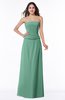 ColsBM Analia Bristol Blue Elegant A-line Sleeveless Zip up Floor Length Plus Size Bridesmaid Dresses