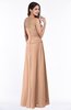 ColsBM Analia Burnt Orange Elegant A-line Sleeveless Zip up Floor Length Plus Size Bridesmaid Dresses