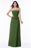 ColsBM Analia Garden Green Elegant A-line Sleeveless Zip up Floor Length Plus Size Bridesmaid Dresses