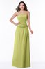 ColsBM Analia Linden Green Elegant A-line Sleeveless Zip up Floor Length Plus Size Bridesmaid Dresses