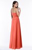 ColsBM Analia Living Coral Elegant A-line Sleeveless Zip up Floor Length Plus Size Bridesmaid Dresses