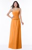 ColsBM Analia Orange Elegant A-line Sleeveless Zip up Floor Length Plus Size Bridesmaid Dresses