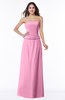 ColsBM Analia Pink Elegant A-line Sleeveless Zip up Floor Length Plus Size Bridesmaid Dresses