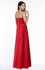 ColsBM Analia Red Elegant A-line Sleeveless Zip up Floor Length Plus Size Bridesmaid Dresses