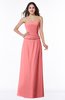 ColsBM Analia Shell Pink Elegant A-line Sleeveless Zip up Floor Length Plus Size Bridesmaid Dresses