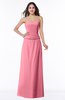 ColsBM Analia Watermelon Elegant A-line Sleeveless Zip up Floor Length Plus Size Bridesmaid Dresses