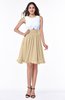 ColsBM Hallie Apricot Gelato Cute A-line Jewel Zipper Chiffon Plus Size Bridesmaid Dresses