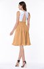 ColsBM Hallie Apricot Cute A-line Jewel Zipper Chiffon Plus Size Bridesmaid Dresses