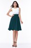 ColsBM Hallie Blue Green Cute A-line Jewel Zipper Chiffon Plus Size Bridesmaid Dresses