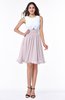ColsBM Hallie Blush Cute A-line Jewel Zipper Chiffon Plus Size Bridesmaid Dresses