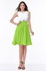 ColsBM Hallie Bright Green Cute A-line Jewel Zipper Chiffon Plus Size Bridesmaid Dresses