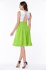 ColsBM Hallie Bright Green Cute A-line Jewel Zipper Chiffon Plus Size Bridesmaid Dresses