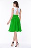 ColsBM Hallie Classic Green Cute A-line Jewel Zipper Chiffon Plus Size Bridesmaid Dresses