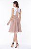 ColsBM Hallie Dusty Rose Cute A-line Jewel Zipper Chiffon Plus Size Bridesmaid Dresses