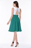 ColsBM Hallie Emerald Green Cute A-line Jewel Zipper Chiffon Plus Size Bridesmaid Dresses