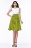 ColsBM Hallie Green Oasis Cute A-line Jewel Zipper Chiffon Plus Size Bridesmaid Dresses