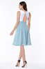 ColsBM Hallie Ice Blue Cute A-line Jewel Zipper Chiffon Plus Size Bridesmaid Dresses