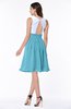 ColsBM Hallie Light Blue Cute A-line Jewel Zipper Chiffon Plus Size Bridesmaid Dresses