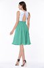ColsBM Hallie Mint Green Cute A-line Jewel Zipper Chiffon Plus Size Bridesmaid Dresses