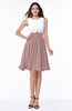 ColsBM Hallie Nectar Pink Cute A-line Jewel Zipper Chiffon Plus Size Bridesmaid Dresses