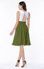 ColsBM Hallie Olive Green Cute A-line Jewel Zipper Chiffon Plus Size Bridesmaid Dresses