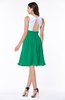 ColsBM Hallie Pepper Green Cute A-line Jewel Zipper Chiffon Plus Size Bridesmaid Dresses