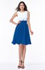 ColsBM Hallie Royal Blue Cute A-line Jewel Zipper Chiffon Plus Size Bridesmaid Dresses