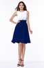 ColsBM Hallie Sodalite Blue Cute A-line Jewel Zipper Chiffon Plus Size Bridesmaid Dresses