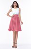 ColsBM Hallie Watermelon Cute A-line Jewel Zipper Chiffon Plus Size Bridesmaid Dresses