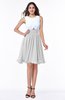 ColsBM Hallie White Cute A-line Jewel Zipper Chiffon Plus Size Bridesmaid Dresses