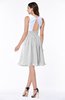ColsBM Hallie White Cute A-line Jewel Zipper Chiffon Plus Size Bridesmaid Dresses