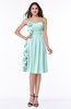 ColsBM Arely Blue Glass Modern A-line Sweetheart Zip up Knee Length Fringe Plus Size Bridesmaid Dresses
