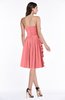 ColsBM Arely Coral Modern A-line Sweetheart Zip up Knee Length Fringe Plus Size Bridesmaid Dresses