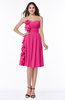 ColsBM Arely Fandango Pink Modern A-line Sweetheart Zip up Knee Length Fringe Plus Size Bridesmaid Dresses