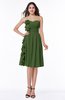 ColsBM Arely Garden Green Modern A-line Sweetheart Zip up Knee Length Fringe Plus Size Bridesmaid Dresses