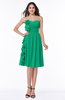 ColsBM Arely Pepper Green Modern A-line Sweetheart Zip up Knee Length Fringe Plus Size Bridesmaid Dresses